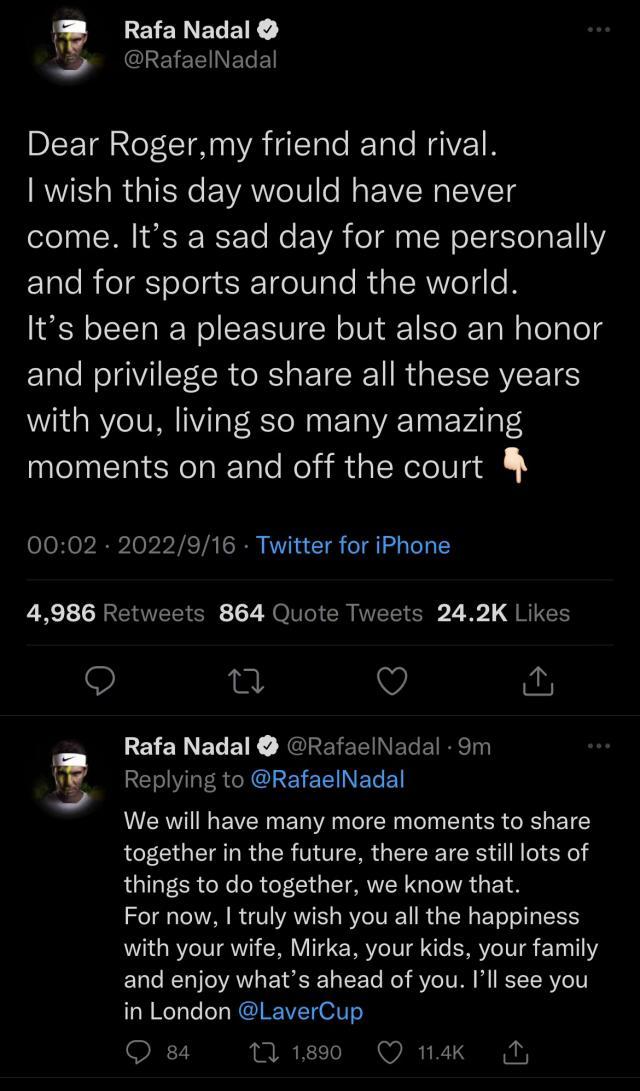 开云APP-网坛群星致敬费德勒 纳达尔：费纳的故事未完待续